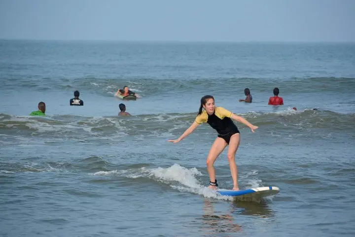 Surfing in Hikkaduwa